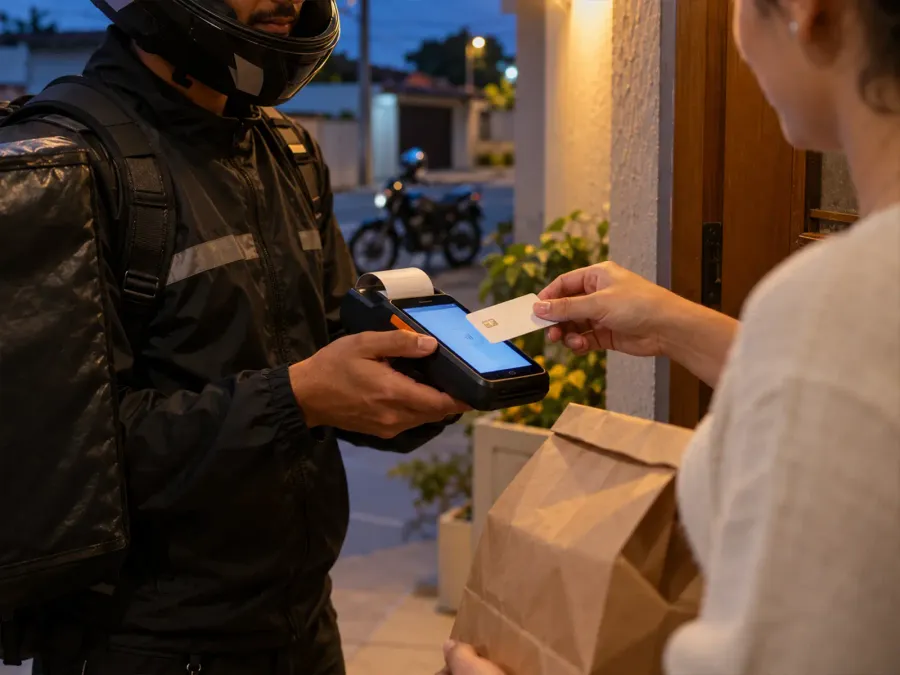 SmartPOS do Sischef na entrega
