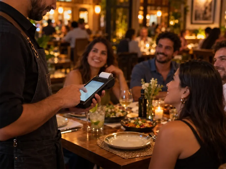 SmartPOS do Sischef no salão
