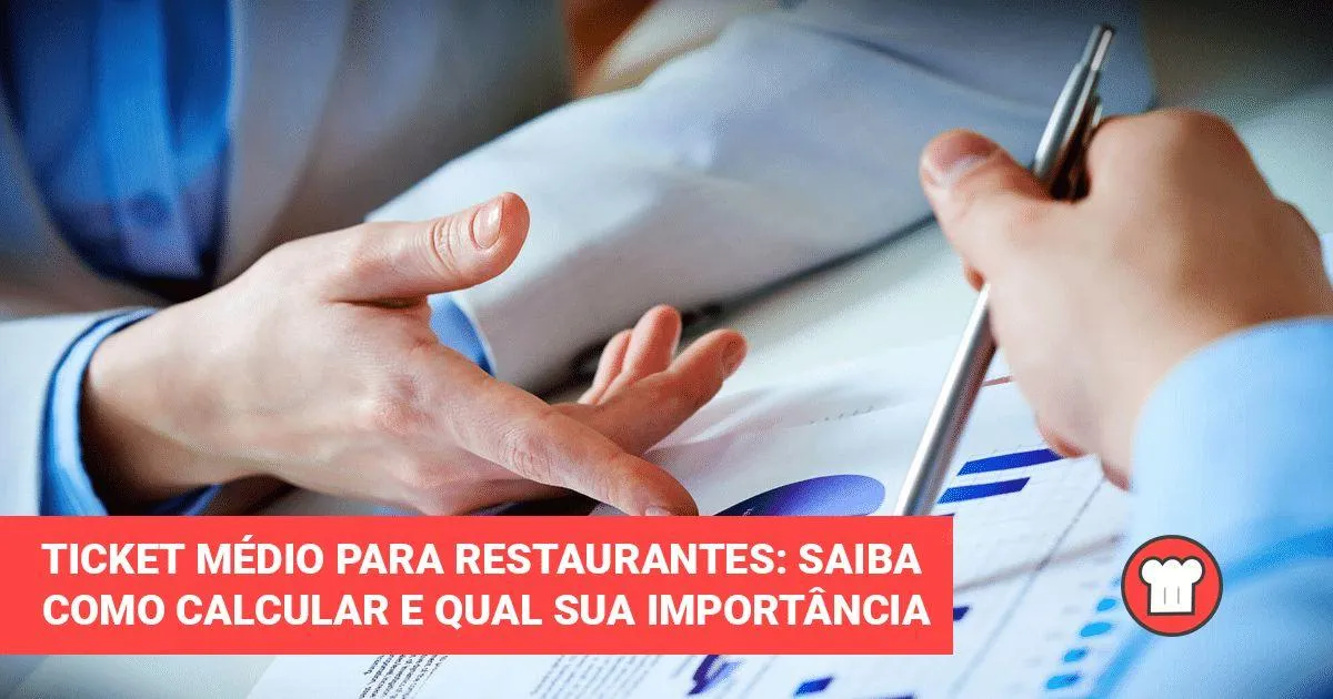 ticket-medio-restaurantes. Imagem com duas mãos masculinas sobre um gráfico de gestão financeira, imagem levemente azulada.
