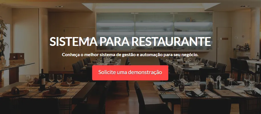 Sistema para restaurante, solicite uma demonstração