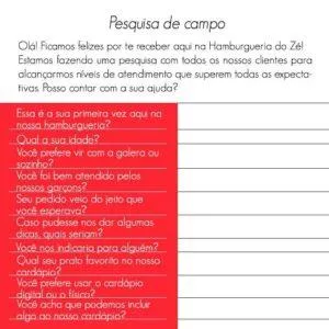 Exemplificar uma pesquisa de campo.