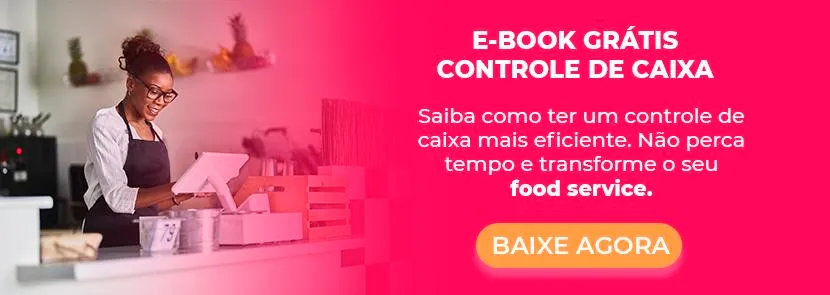 Banner com botão para baixar e-book sobre como fazer o controle de caixa