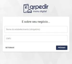 cadastro de produtos
