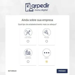 cadastro de produtos