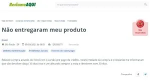 Reclamação de cliente 3