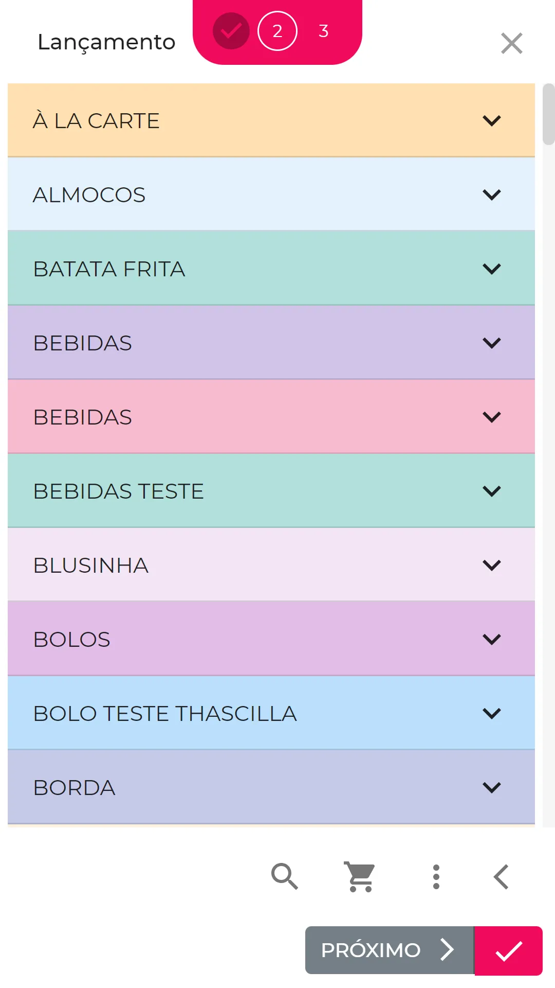 Lançamentos do pedidos via smartphone no PDV Online