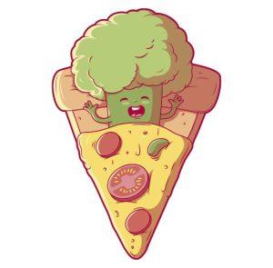 menu kids pizza de brócolis