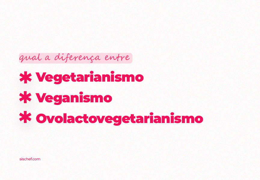 Diferença entre vegetarianismo, veganismo e ovolactovegetarianismo